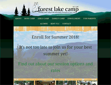 Tablet Screenshot of forestlakecamp.com